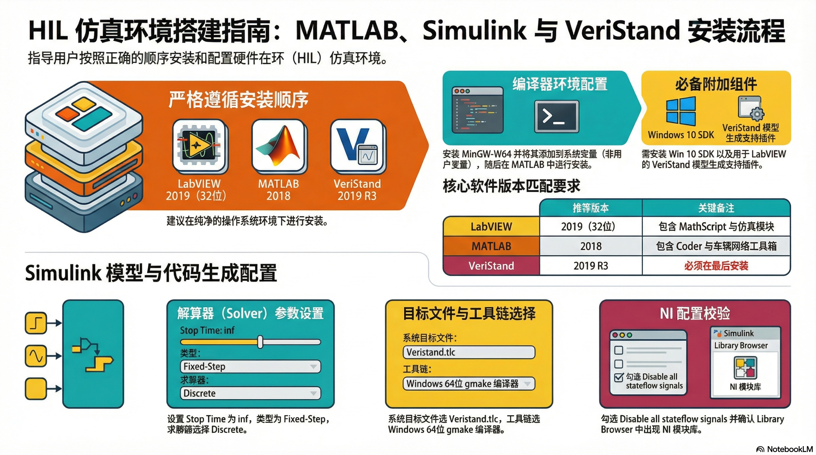 MATLAB、Simlink 和 Veristand 环境安装